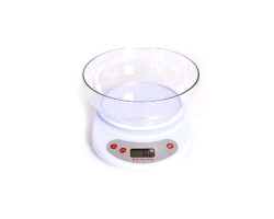 BASCULA DIGITAL CAPACIDAD 5 KG CON TAZON