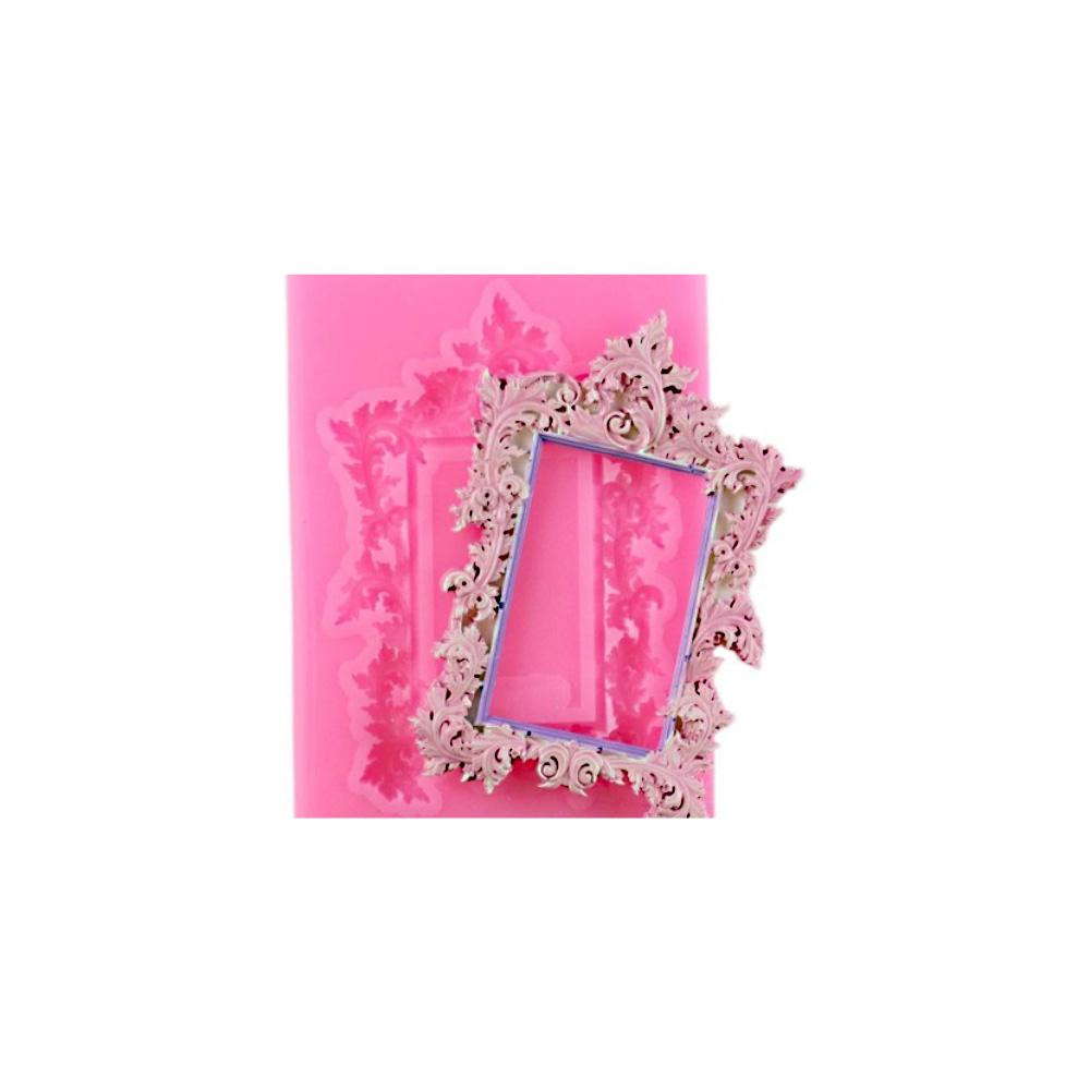 MOLDE SILICON MARCO CUADRADO 5.5X8X.75 CM