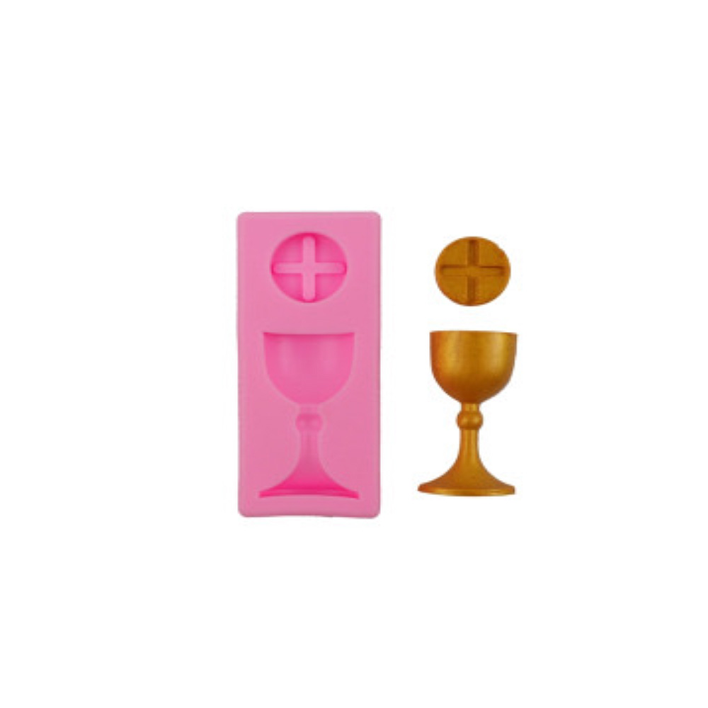 MOLDE SILICON CALIZ CON HOSTIA 8X3.5X1.5 CM