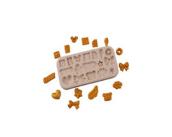 MOLDE SILICON SURTIDO 17 FIGURAS 12X6X1 CM