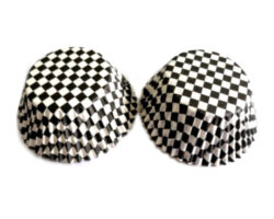 CAPACILLO MINI #4  CUADROS NEGROS Y BLANCOS 100 PZ