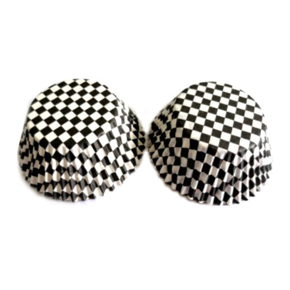 CAPACILLO MINI #4  CUADROS NEGROS Y BLANCOS 100 PZ