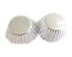 CAPACILLO MINI #4 PLATA METAL 100 PZ