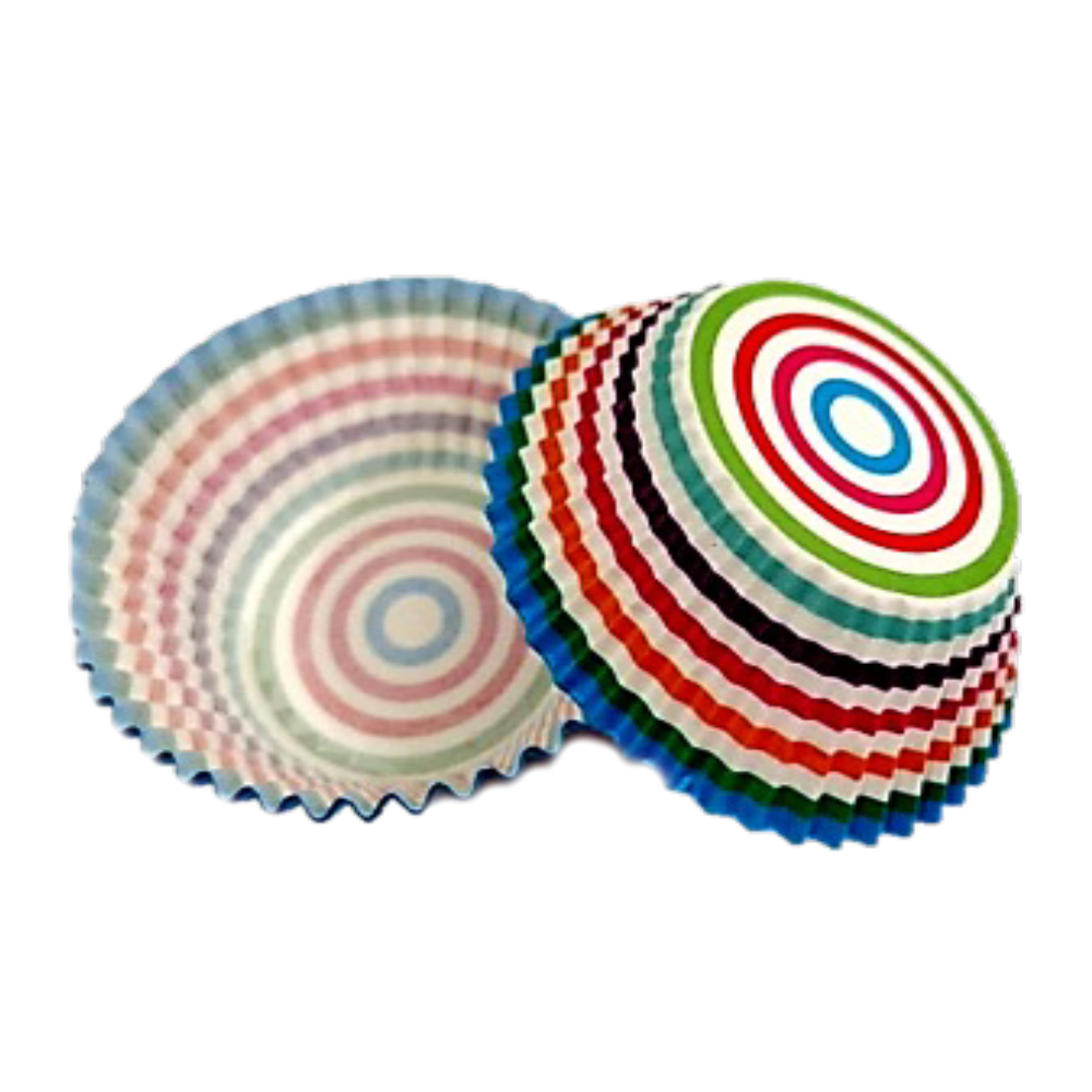 CAPACILLO # 72  BLANCO LINEAS COLORES  100 PZ