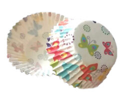 CAPACILLO #72 BLANCO MARIPOSAS COLORES  100 PZ