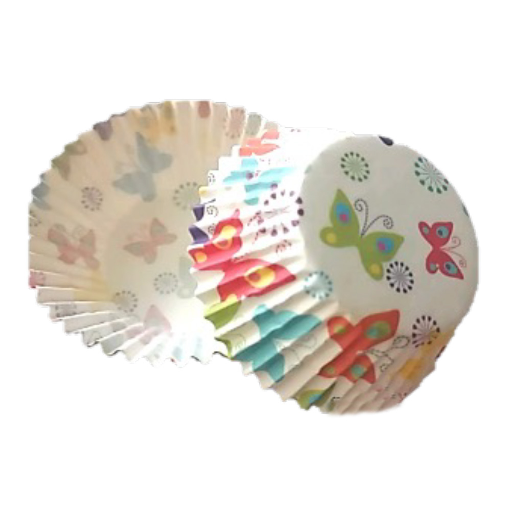 CAPACILLO #72 BLANCO MARIPOSAS COLORES  100 PZ