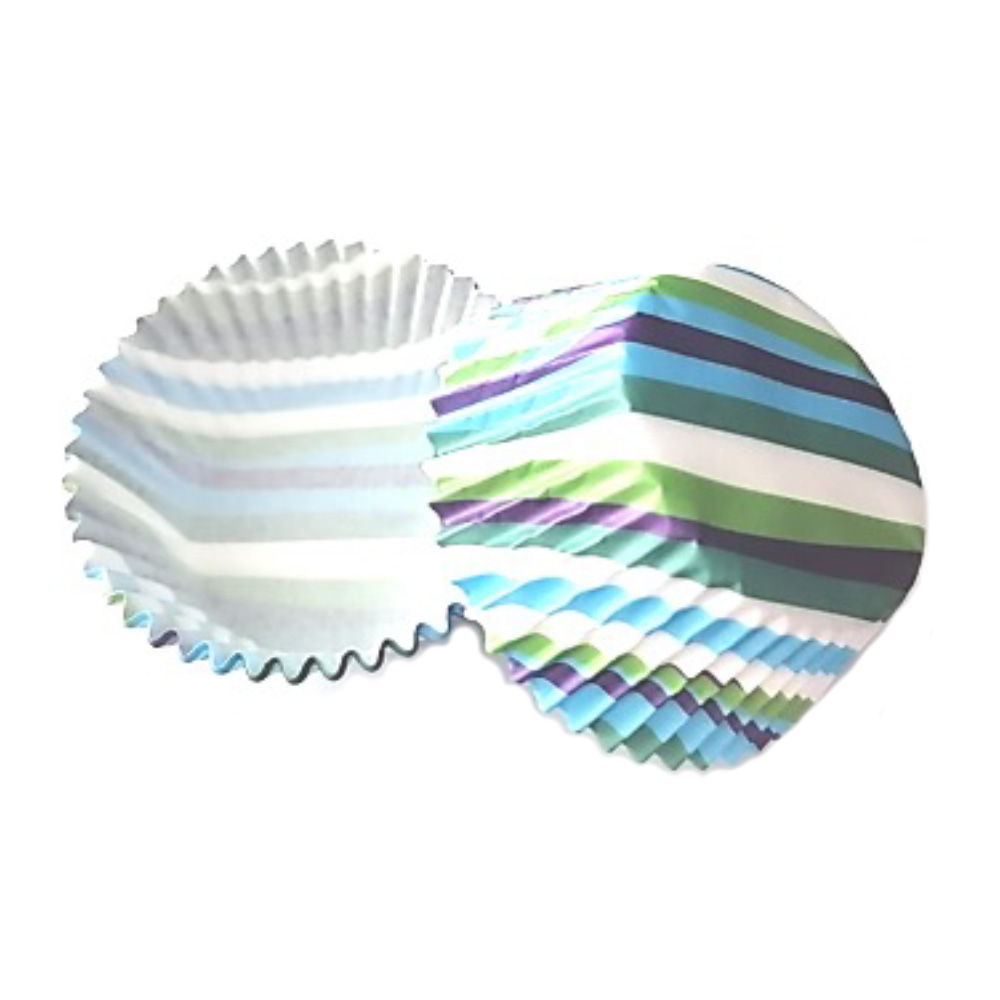 CAPACILLO # 72  LINEAS CURVAS  AZULES . ESTANDAR 100 PZA