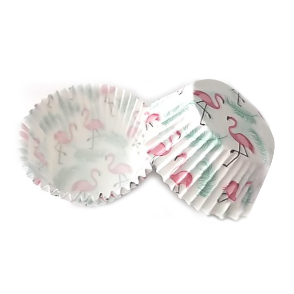 CAPACILLO # 72  BLANCO FLAMINGOS Y PLUMAS ESTANDAR 100 PZA