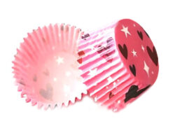 CAPACILLO # 72  ROSA CLARO CORAZONES CHICOS  COLORES, ESTAND