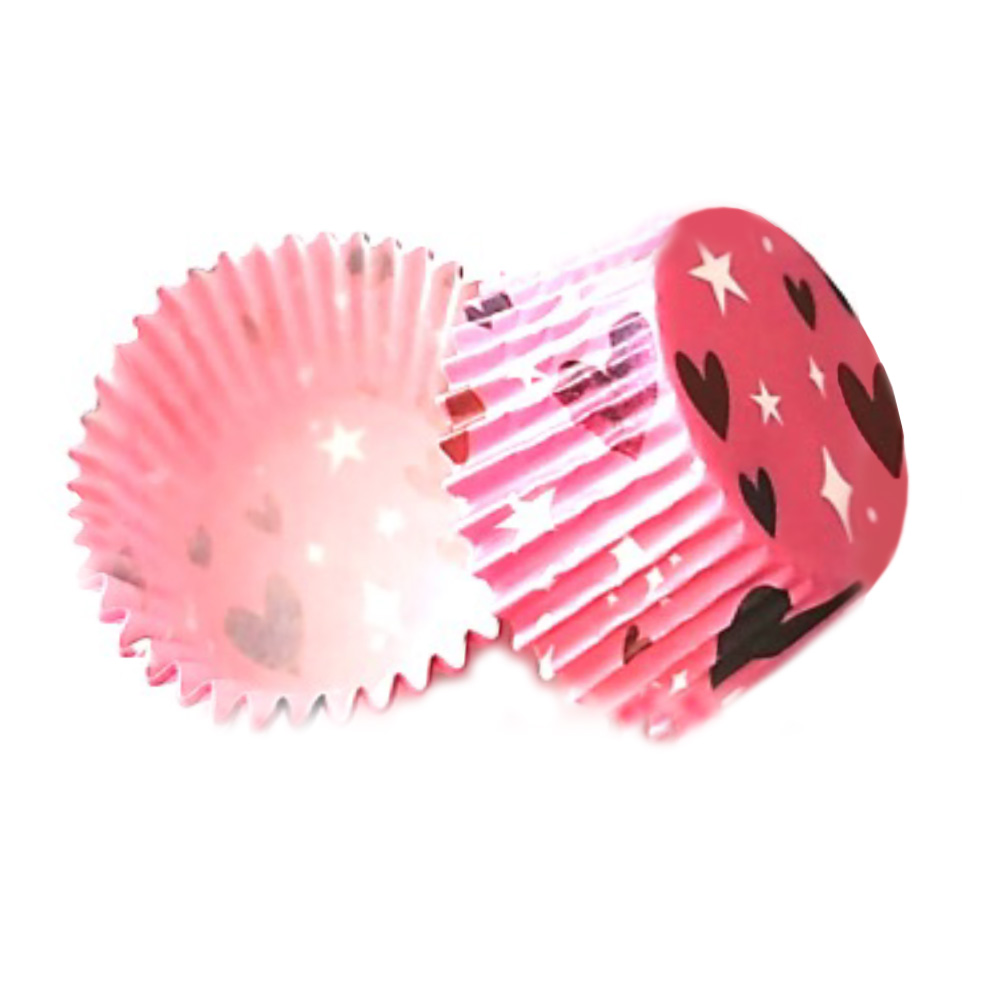 CAPACILLO # 72  ROSA CLARO CORAZONES CHICOS  COLORES, ESTAND