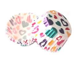 CAPACILLO  #72  BLANCO CORAZONES CHICOS COLORES  ESTAN