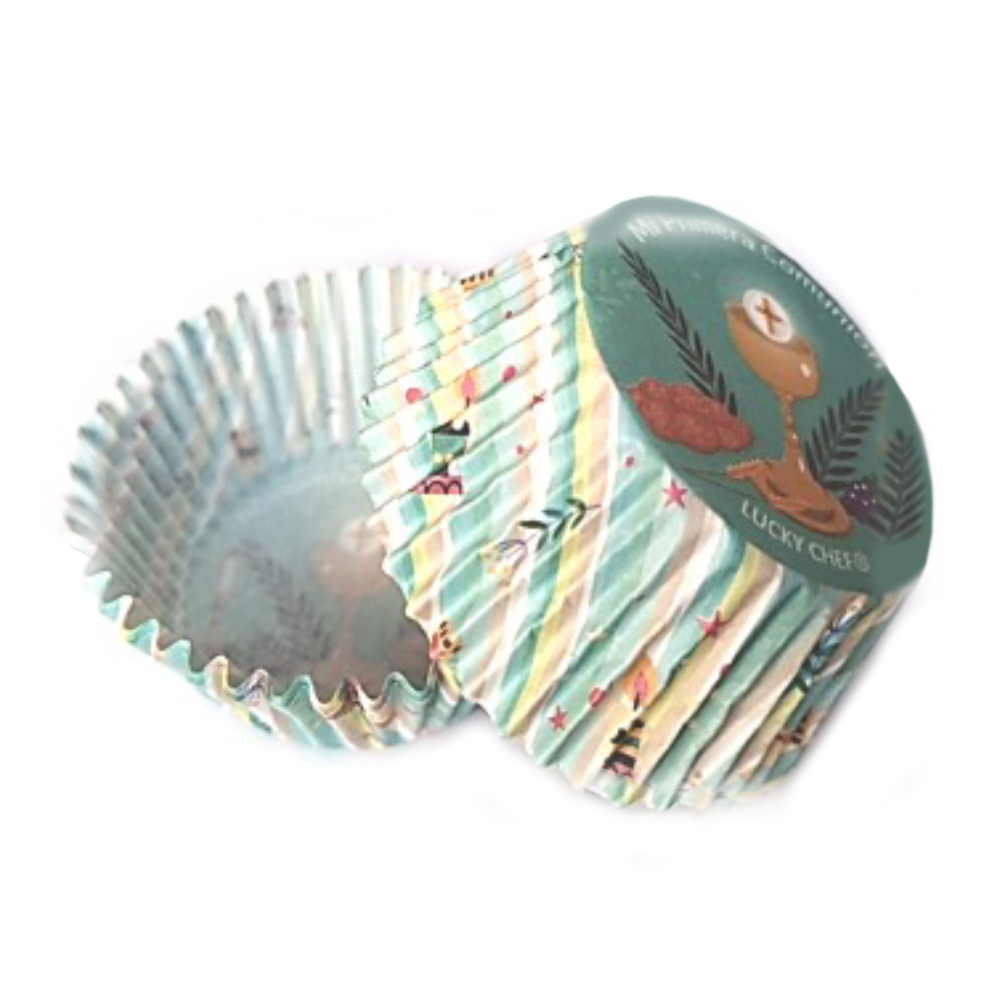 CAPACILLO #72  MI PRIMERA COMU. AZUL  100 PZAS.