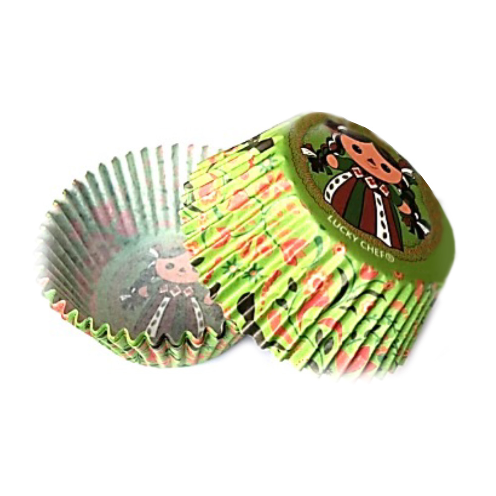 CAPACILLO #72 MUÑEQUITA VERDE  100 PZAS.