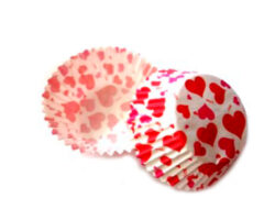 CAPACILLO # 72  CORAZONES ROJOS Y FUSHIA 100 PZ
