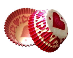 CAPACILLO # 72  ROSA CORAZONES 100 PZ