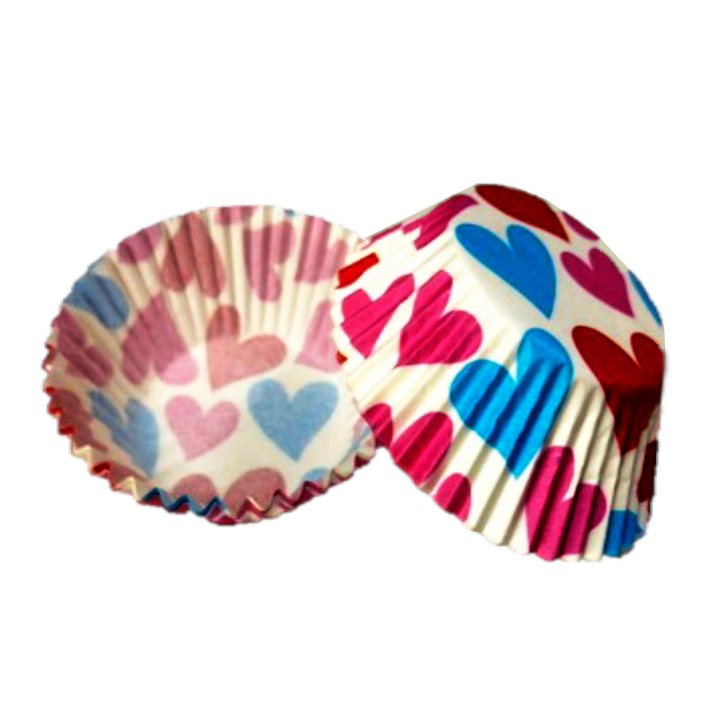 CAPACILLO # 72  CORAZON GRANDE COLORES 100 PZ