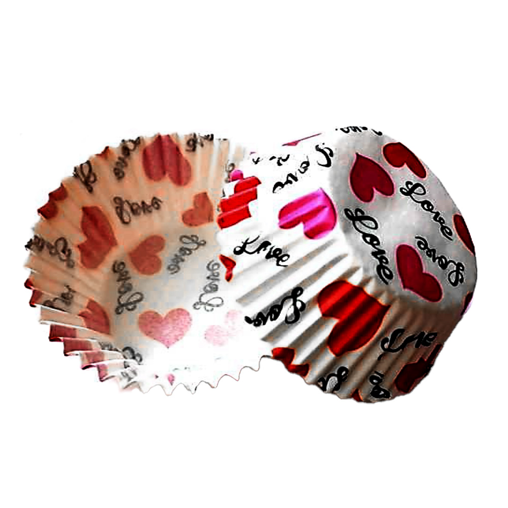 CAPACILLO # 72  BLANCO CORAZONES LOVE 100 PZ