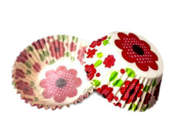 CAPACILLO # 72  BLANCO FLORES ROSAS 100 PZ