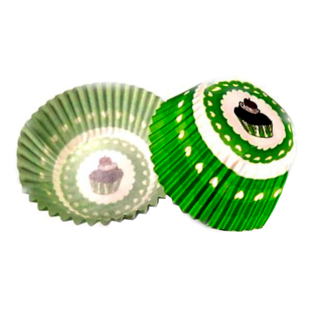 CAPACILLO # 72  VERDE MUFFIN 100 PZ
