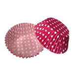 CAPACILLO # 72  ROSA PUNTOS BLANCOS PEQUEÑOS 100 PZ
