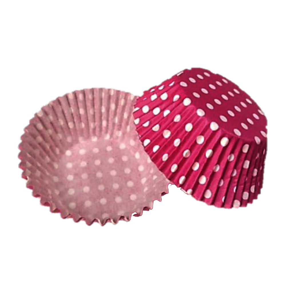 CAPACILLO # 72  ROSA PUNTOS BLANCOS PEQUEÑOS 100 PZ