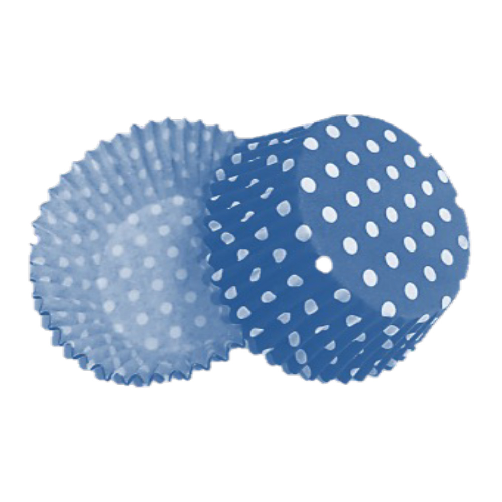 CAPACILLO # 72  AZUL MARINO PUNTOS BLANCOS 100 PZ