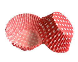 CAPACILLO # 72  ROJO PUNTOS BLANCOS 100 PZ