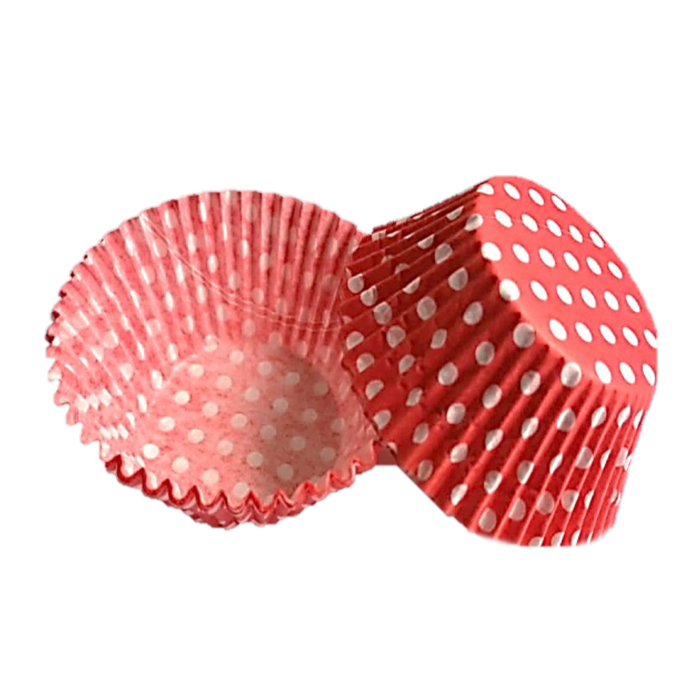 CAPACILLO # 72  ROJO PUNTOS BLANCOS 100 PZ