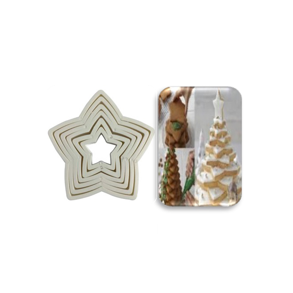 CORTADOR PARA GALLETAS PLTSTICO ESTRELLA 6 PIEZAS