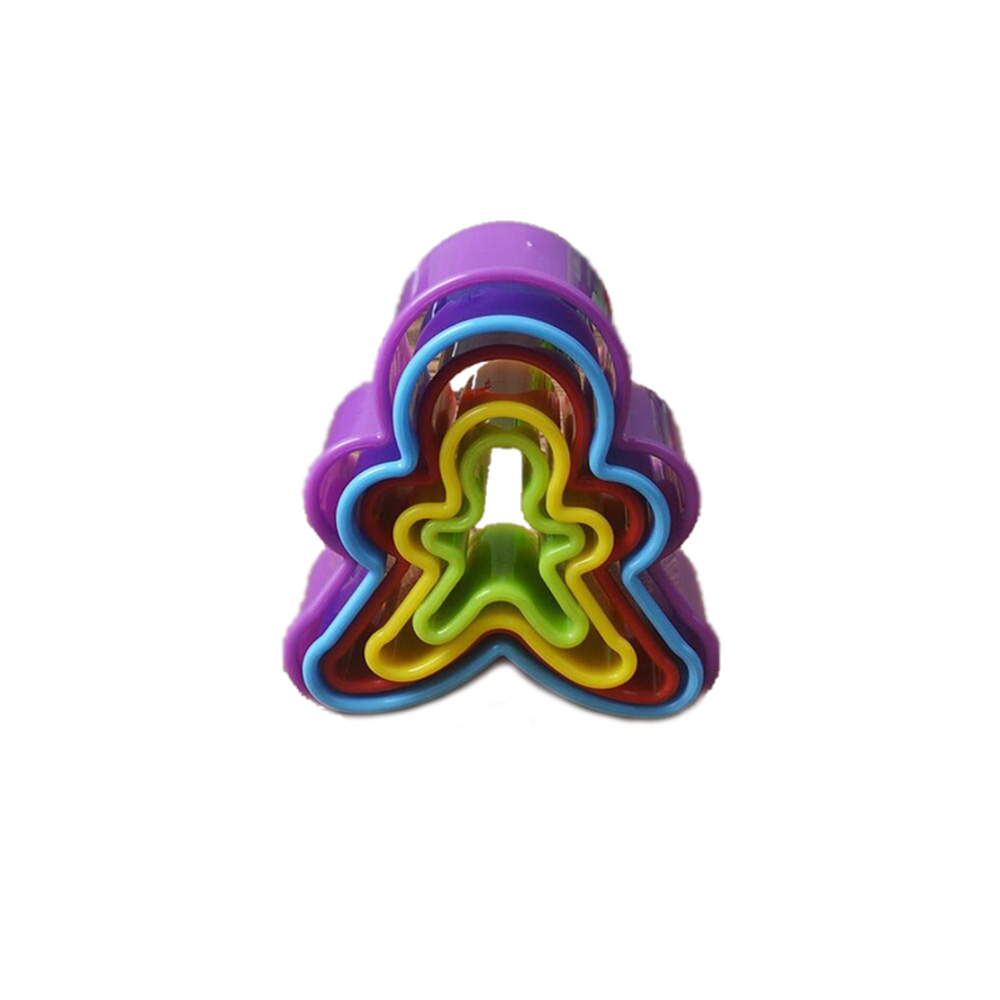 CORTADOR PARA GALLETAS COLORES 5 PZAS  JENGIBRE