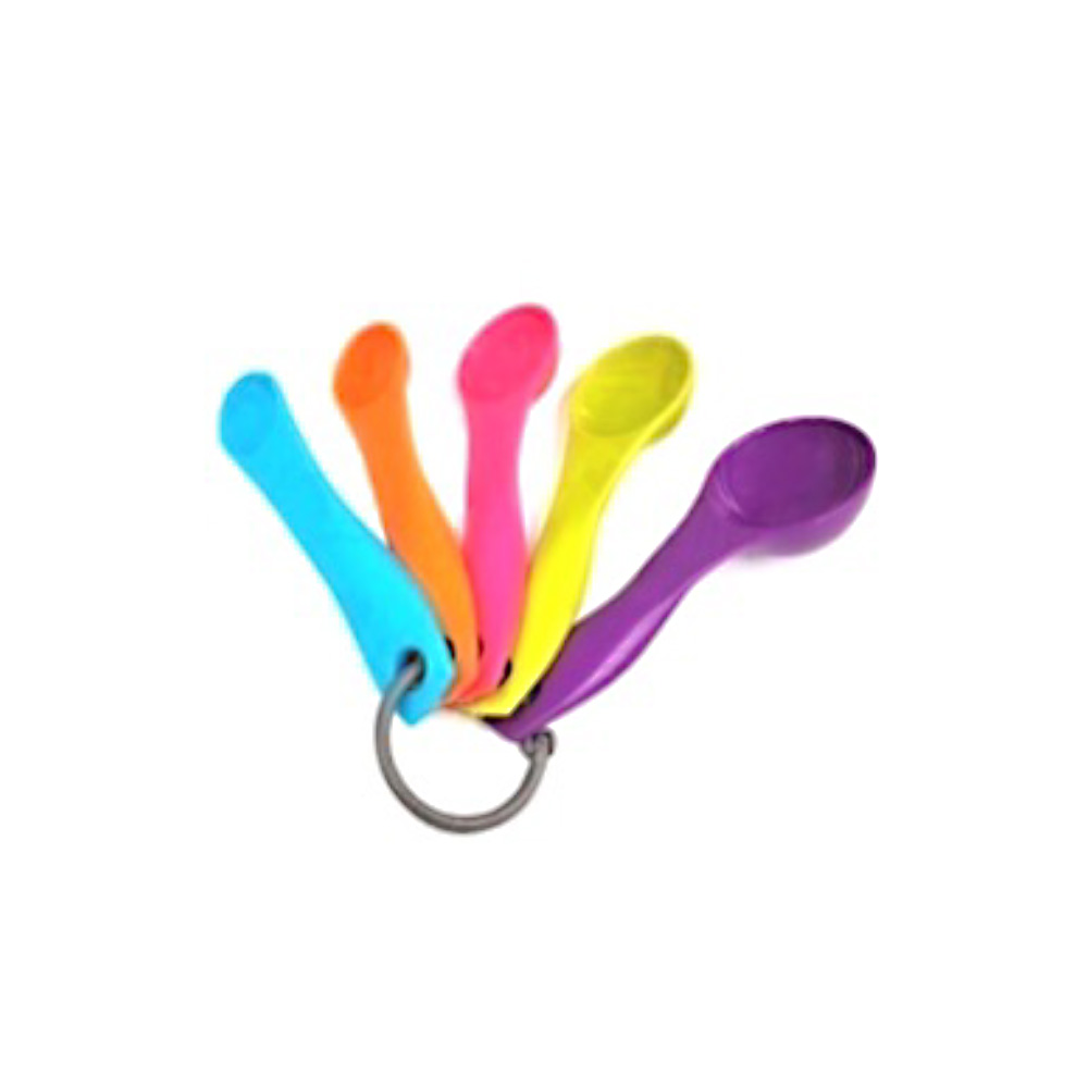 CUCHARAS MEDIDORAS DE PLTS 5 PIEZAS COLORES =910134