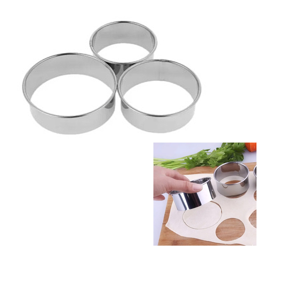 CORTA AINOX REDONDO 3, 5 Y 8 CM 3 PZ BLISTER