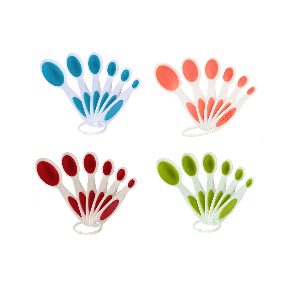 CUCHARAS MEDIDORAS DE PLTSTICO BLANCAS CON 6 PIEZAS