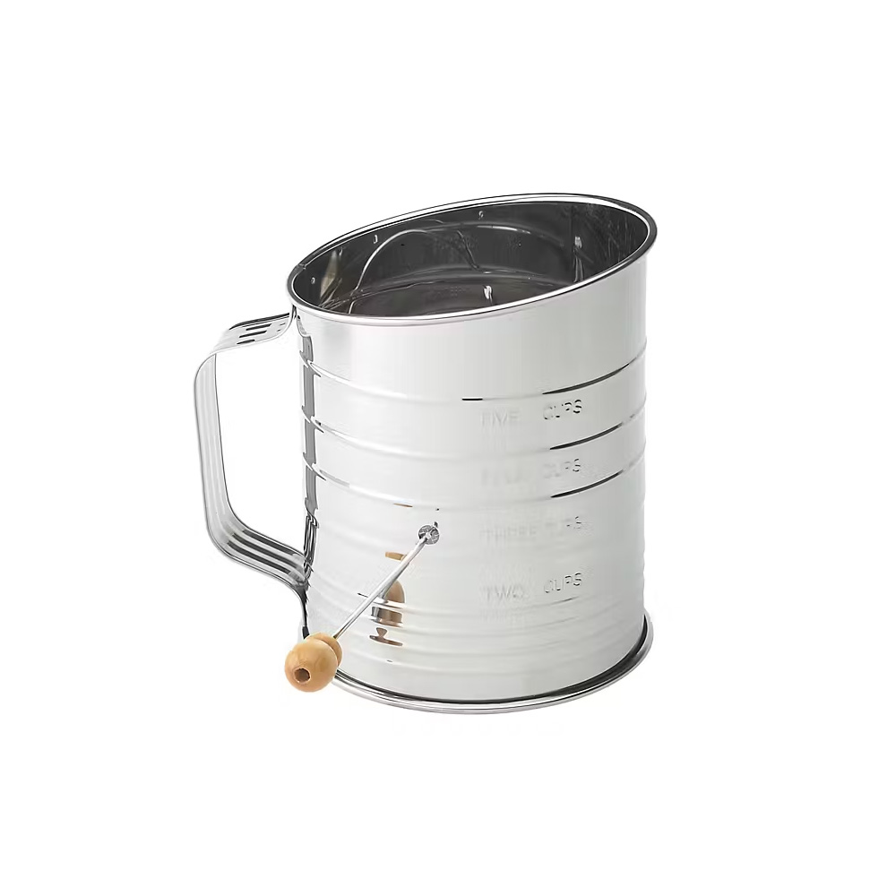 CERNIDOR DE  HARINA MANIVELA AINOX 16.5 CM =A1004