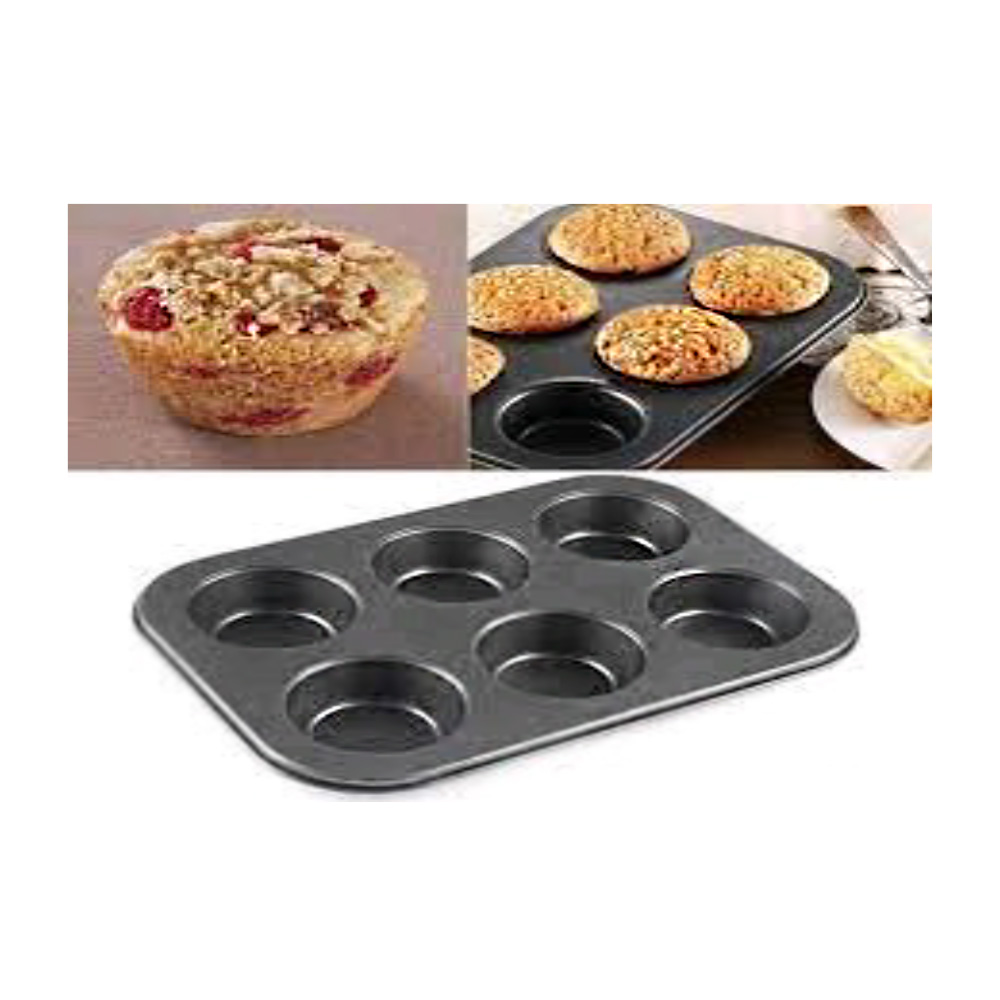 MOLDE PARA MUFFIN ESTANDAR  6 CAVIDADES
