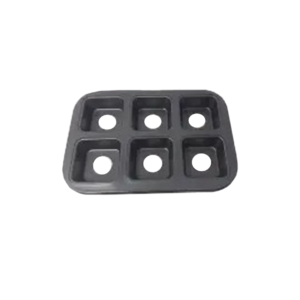 MOLDE ANTIADHERENTE BROWNIE ESTANDAR 6 CAV DESMONTABLE