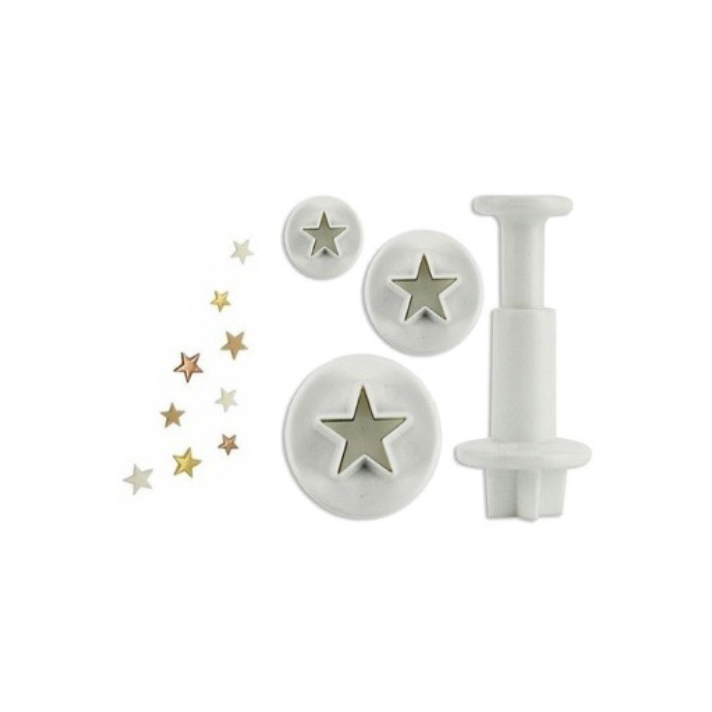 CORTADOR EYECTOR ESTRELLA 4 PIEZAS PLTSTICO