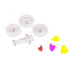 CORTADOR EYECTOR CORAZON 3 PZ PLASTICO