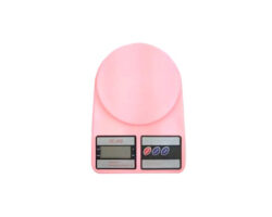 BASCULA DIGITAL ROSA PASTEL CAPACIDAD 5 O´ 7 Ó 10 KGS.
