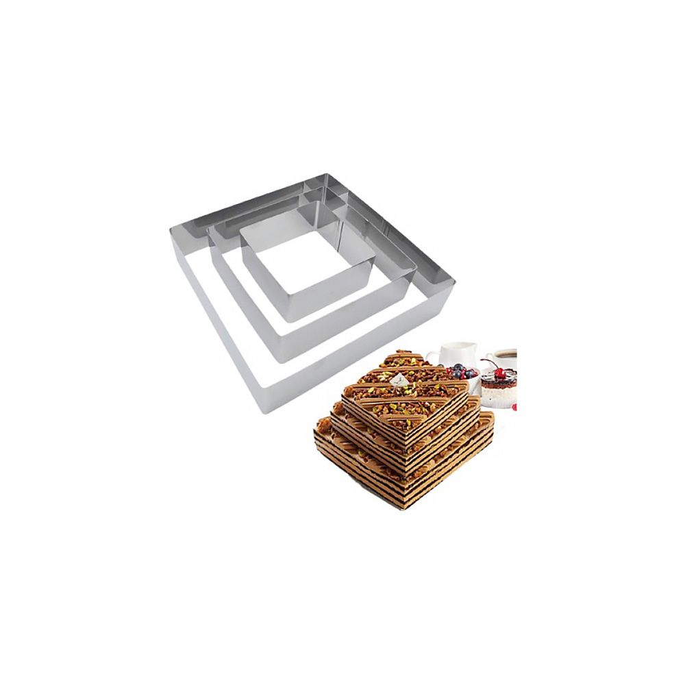 SRT AROS EXAGONAL 3PZ AINOX10,15,20X4.5CM