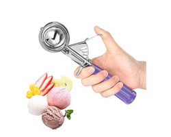 CUCHARA HELADO MORADA # 40 4 CM DIAM.