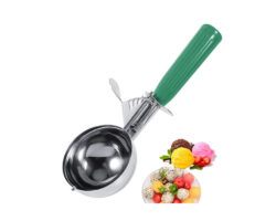 CUCHARA HELADO # 12 MANGO VERDE 6.5 CM DIAM.