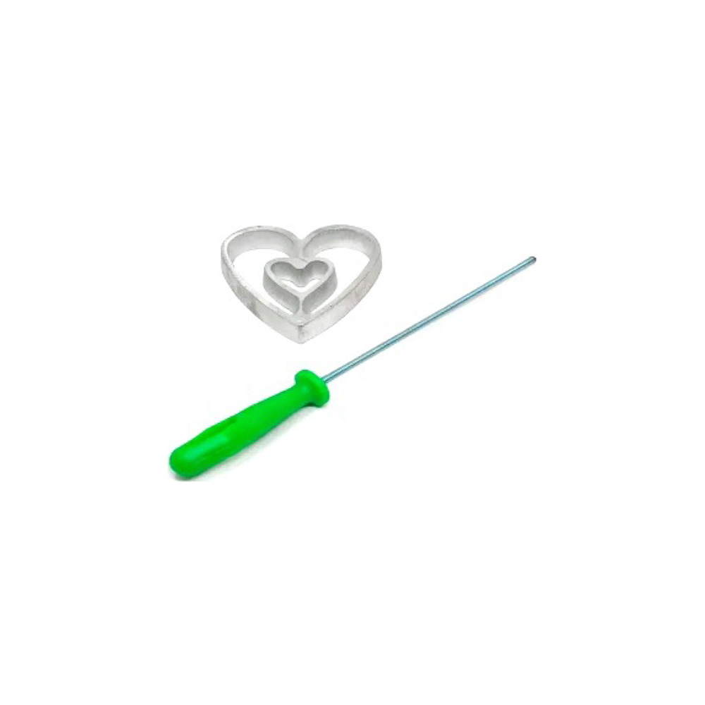 BUÑUELO VIENTO CORAZON 9X9X1.5 CM