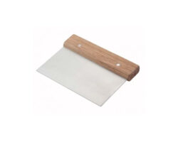 RASPA PARA PLANCHA MANGO DE MADERA 11X15 CM