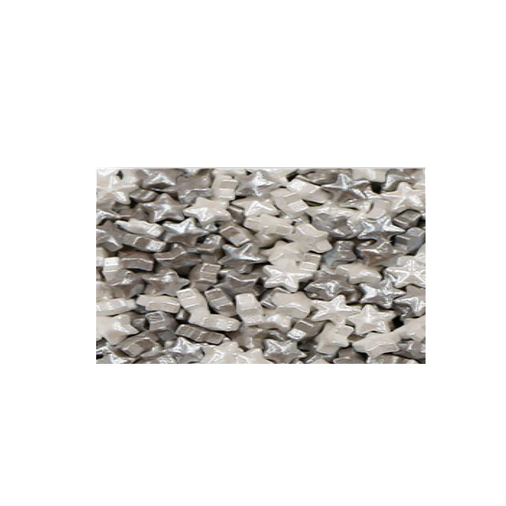 CAN ESTRELLA CARAMELO BLANCO Y PLATA MINI BOLSA DE 1 KG