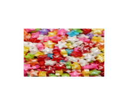 CAN ESTRELLA CARAMELO MIX COLOR MINI BOLSA DE 1 KG