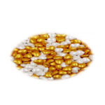 CAN CORAZON CARAMELO BLANCO DORADO GRANDE 1 KG