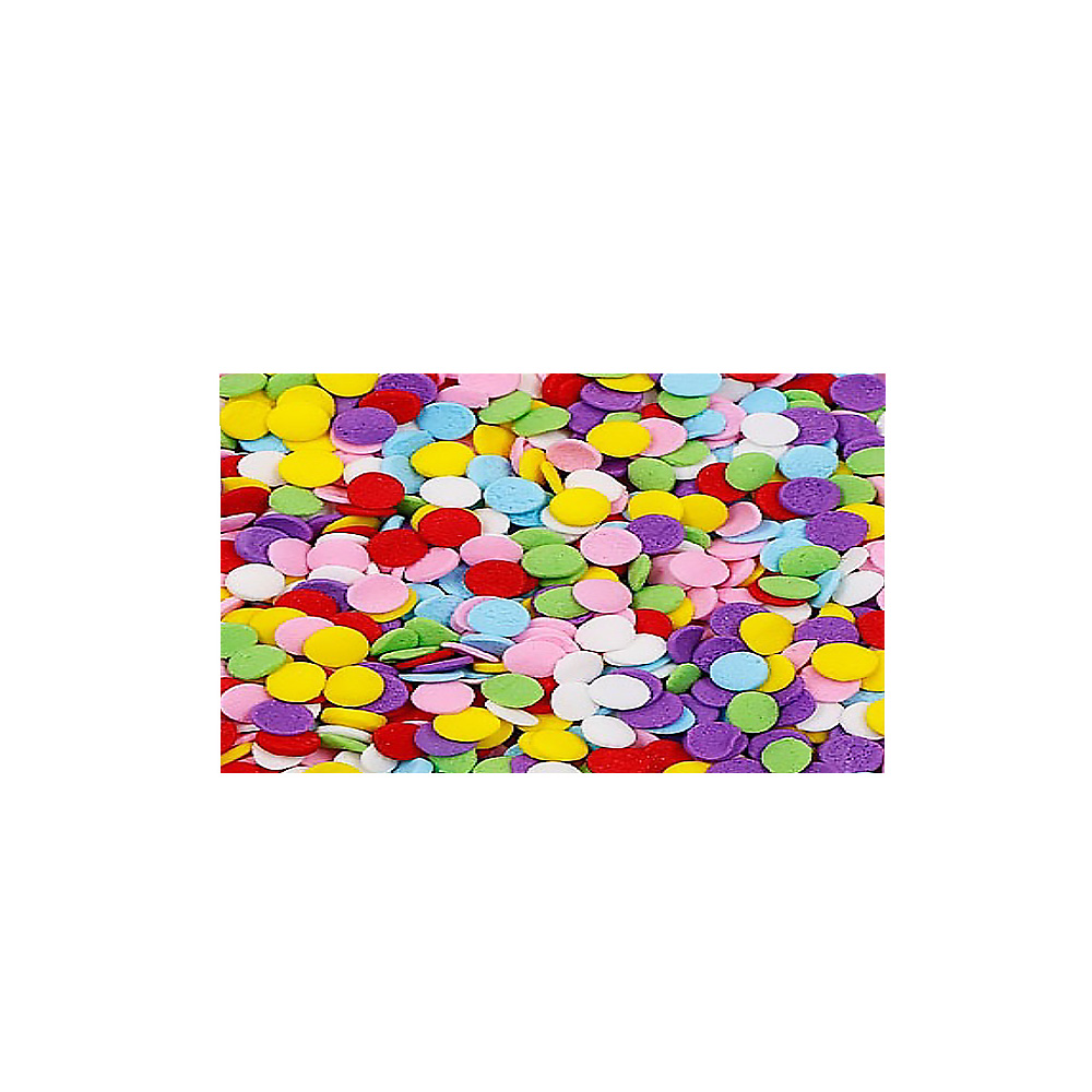 CAN CONFETI  COLORES AZUCAR ESPAÑOL BOLSA DE 1 KG