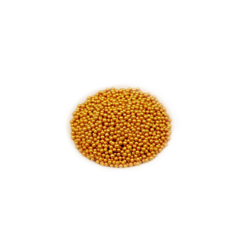 CAN PERLA DE AZUCAR DORADA 4 MM BOLSA DE 1 KG