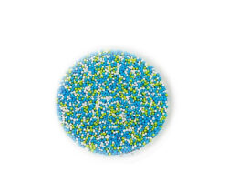 CAN PERLA DE AZUCAR AZUL VERDE BLANCA 2 MM BOLSA 1 KG